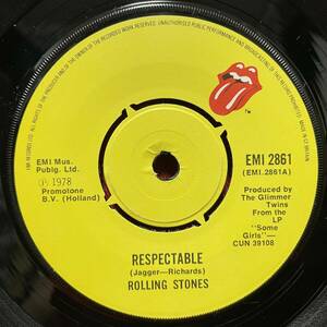 ◆UKorg7”s!◆THE ROLLING STONES◆RESPECTABLE◆