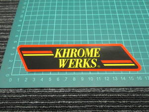 ★送料全国一律：185円★ KHROME WERKS/クロームワークス　ステッカー (ハーレー/パン/ナックル/ショベル/エボソフテイル/チョッパー/