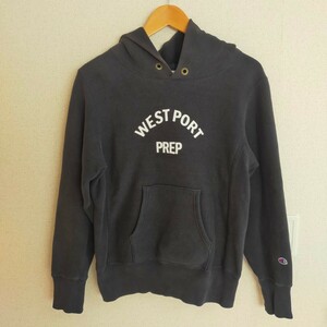 CHAMPION チャンピオン REVERSE WAVE リバースウィーブ 青タグ 復刻 スウェットプルオーバー パーカー フーディ WEST PORT PREP S ブラック