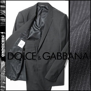 ■新品305,800円【DOLCE&GABBANA】極上MARTINIナローラペルストライプストレッチウールスーツ48/M～/ジャケットパンツドルチェ＆ガッバーナ