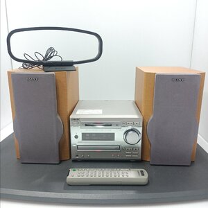 SONY ソニー ミニコンポ DHC-MD333(HCD-MD333/SS-MD333) MD CD TUNER スピーカー アンテナ・リモコン付属 現状品 基本動作確認【道楽札幌