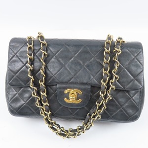 96964★1円スタート★CHANEL シャネル 中美品 Wフラップ23 マトラッセ ココマーク チェーンショルダーバッグ ターンロック ラムスキン