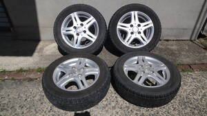 ひ825.ダンロップ スタッドレスタイヤ 4本 DIGIタイヤ 155/65R13 73Q DUFACT DF5