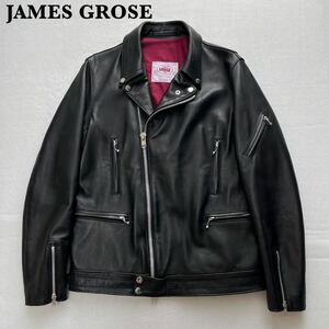 【極美品】JAMESGROSE ジェームスグロース ニューマニラ 羊革 40