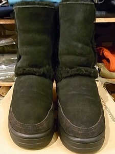 箱付 MADE IN NEW ZEALAND UGG SUNDANCE SHORT BLK US7(24cm) ニュージーランド製 アグー サンダンス シュート 黒 ムートン