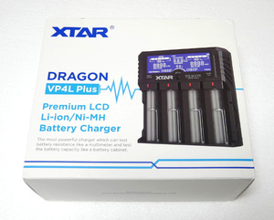 新品 XTAR DRAGON VP4L Plus リチウム充電器 高機能 エクスター ニッケル水素 4本 単3 単4 18650