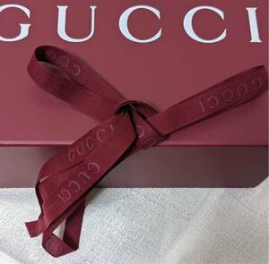 GUCCI ワインレッド リボン