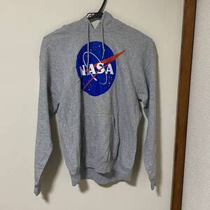 【USA輸入】プリント スウェット パーカー NASA JERZEES NUBLEND グレーメンズM