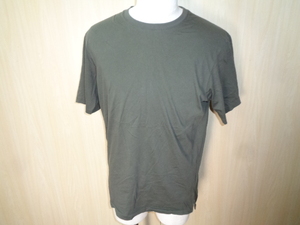 b109◆UNIQLO +J スーピマコットンリラックスフィットクルー S/S Tシャツ◆ユニクロ ジルサンダー 341-436133 M オリーブ 送料360円 6F