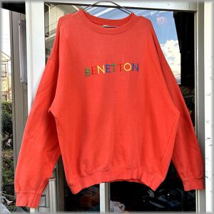 ★BENETTON　ベネトン　90s 00s　スペイン製　スウェット　トレーナー　size XL　ビッグサイズ★検 ビンテージ y2k 古着 ジャケット シャツ