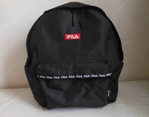 新品 FILA フィラ 　リュックサック　黒・ブラック