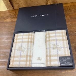 【BURBERRY タオルセット】 フェイスタオル ハンドタオル 西川産業 バーバリー タオル【B6-1③】1028