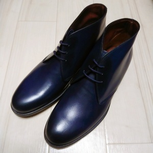 FRATELLI ROSSETTI(フラテッリロセッティ)　チャッカブーツ　(Navy/6H)