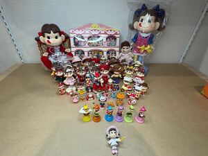 1円スタート ペコちゃんまとめ ソフビ ペコテール ペコちゃん人形椅子付き ペコちゃんチャームセット ミニミニペコちゃん 不二家