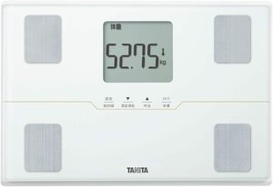 タニタ(Tanita) 体重 体組成計 50g ホワイト BC-315 WH 自動認識機能付き/立掛け収納OK