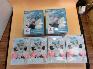 T【リ5-49】【100サイズ】未開封/初音ミク×シナモンロール フィギュア Luminasta：2個 ちょこのせ：4個 計6個/※外箱傷み有