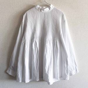 【美品】 ARTS&SCIENCE 【Front Pintuck Blouse】フロント ピンタック シャツ ブラウス 2412838