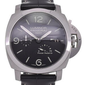 パネライ PANERAI PAM00321 ルミノールマリーナ1950 3デイズ GMT デイト 自動巻き メンズ 良品 内箱付き D#130743