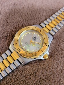 【1円スタート】【良品】メンズ 腕時計 TAG HEUER/タグホイヤー プロフェッショナル 934.206 クオーツ シルバー文字盤 ボーイズ 