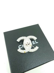 CHANEL シャネル 　ストーン　ブローチ　シルバー　　97 Ｐ