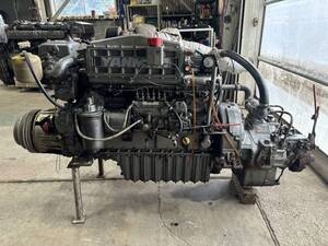 yanmar ヤンマー船内機　６CHK-HT　155馬力　 最大180馬力　減速比：2.58　YP50L　実働品　電クラ付き　　マリンエンジン　漁船エンジン