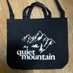 quiet mountain 2wayトートバッグ 黒