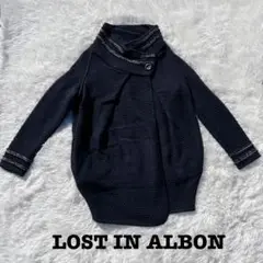 LOST IN ALBION スタンド カラー ツイード ジャケット イタリア製