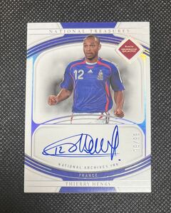 ★限定99枚★On Card Auto★ Thierry Henry 2022 Panini National Treasures World Cup Auto France 直筆サイン