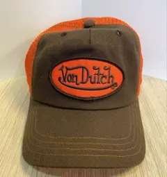 Von Dutch キャップ　茶色✖️オレンジ