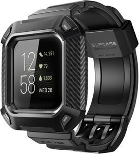 Fitbit Versa3 / Fitbit Sense バンド ケース一体型 SUPCASE Unicorn Beetle Pro(ブラック)