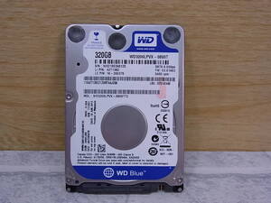 △C/237●ウェスタンデジタル☆Western Digital☆2.5インチHDD(ハードディスク)☆320GB SATA600 5400rpm☆WD3200LPVX☆中古品