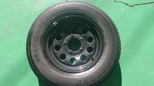 ジムニーシエラ タイヤ付き純正ホイールセット スペア装着品 195/80R15 中古品1本(M)