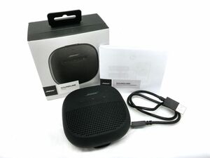 1000円スタート スピーカー BOSE ボーズ SOUNDLINK MICRO 音出し確認済み Bluetooth ブラック 元箱/説明書付 KKR JJ8015