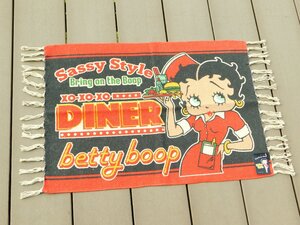 ◆送料無料◆【Betty Boop・ベティちゃん】※《コットンマット・500×700mm ／ DINER②》　アメリカン雑貨　優しい肌触り