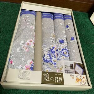 座布団カバー 花柄 55cmx59cm 綿100％　　4枚