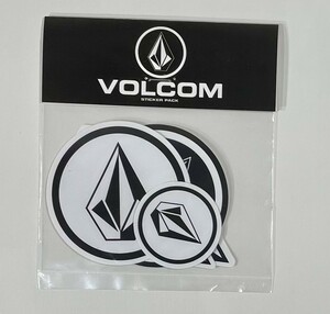 VOLCOM ボルコム D6711499BWH③ ステッカー StickerPack 5枚入り ストーンロゴ StoneLogo シール 5sheets ヴォルコム 新品 即決 送料無料