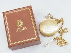 Lights ライツ 懐中時計 クォーツ 箱あり 良品