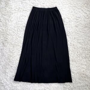 【美品】コムデギャルソン　プリーツ加工 ロング スカート　黒　ブラック　90s