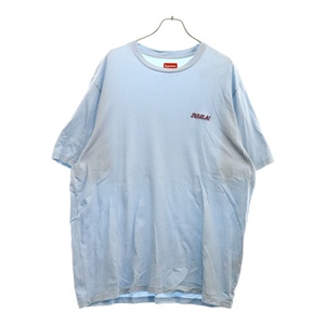 SUPREME シュプリーム 23SS Washed Script S/S Top ウォッシュドスクリプト ロゴ刺繍 半袖Tシャツ カットソー ブルー