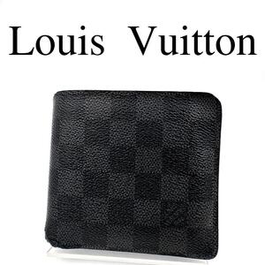 Louis Vuitton ルイヴィトン 折り財布 ダミエグラフィット 総柄