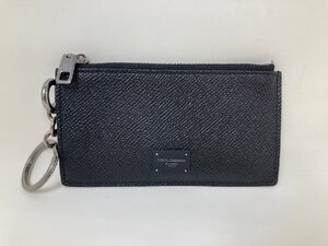 ◆DOLCE＆GABBANA ドルチェ＆ガッバーナ カードケース 黒系 中古◆9124★