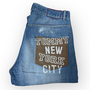 ★TOMMY NEW YORK CITY ペイント デニム Mサイズ ヒルフィガー