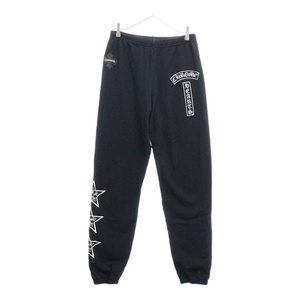 CHROME HEARTS クロムハーツ CH LETR STAR LOGO PANTS レザーロゴ スタープリント スウェットパンツ ブラック