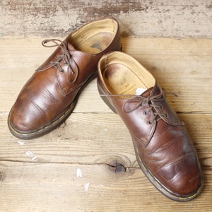 ENGLAND製 Dr.Martens ドクターマーチン レザー 3ホール シューズ 29cm UK10 ブラウン AirWair 本革 ビジネス 古着 051122ss138