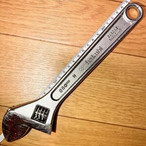 送料無料美品 モンキーレンチ Chrome vanadium hakubi heavy duty 腰道具 工場 建築 ラチェット スパナ モンキレンチ アジャスタブル 自在 