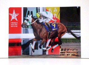 ☆南関東地方競馬/東京ダービー馬 アランバローズ クリアファイル 新品 検)スポーツ/左海誠二/浦和/船橋/大井/川崎/非売品