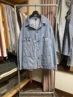 90s 古着 Carhartt カーハート デニム カバーオール チョアコート