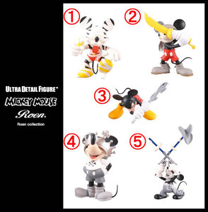 未開封 MEDICOM TOY x Roen ミッキーフィギュア［1］ UDF MICKEY MOUSE（Roen collection）検デッドストックアーカイブ