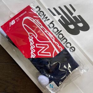 送料無料new balanceニューバランスゴルフNBミドルソックスレオパード編地柄ジャカード抗菌防臭アーチHOLDパイル編梵天付Navy(お買得)新品