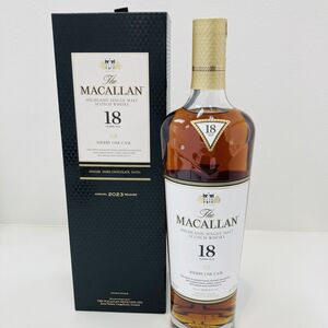 ♪【未開栓】The MACALLAN ザ・マッカラン 18年 2023 シェリーオーク ウイスキー 700ml/43%/瓶 S69553013894